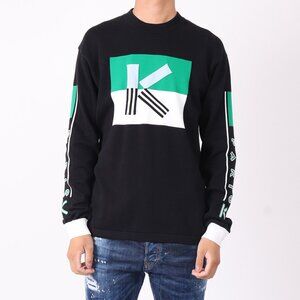 NWT - Kenzo Colorblocked Men's Sweatshirt Black💚🖤